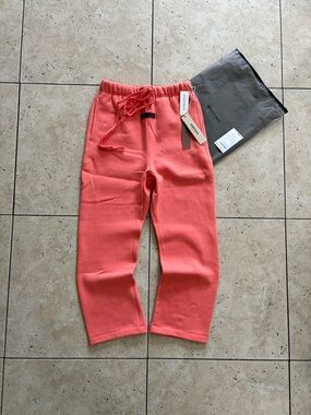 Fear Of God Essnetials Coral Uncuffed Sweatpants
